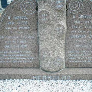 HERHOLDT Johannes  Jacobus 1903-1964 &amp; Catharina Lavinia 1905-1990