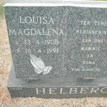 HELBERG Louisa Magdalena 1908-1991