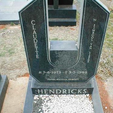 HENDRICKS Claudette 1975-1989