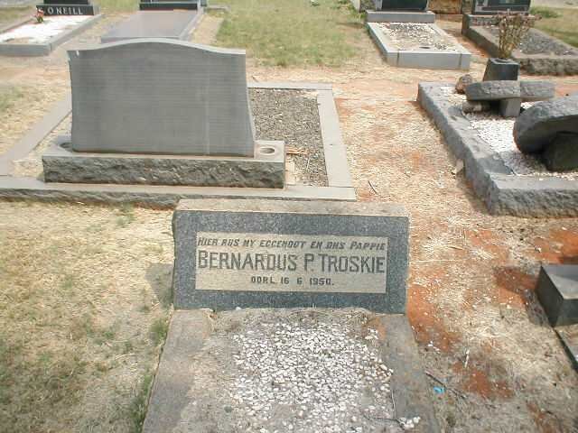 TROSKIE Bernardus P. -1950