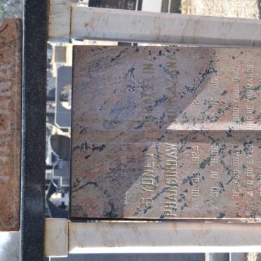 TYALANA Sydney Phangindaw 1924-1996 &amp; Gracelina Noikaza  ?-2001