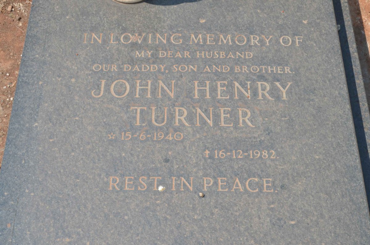 TURNER John Henry 1940-1982