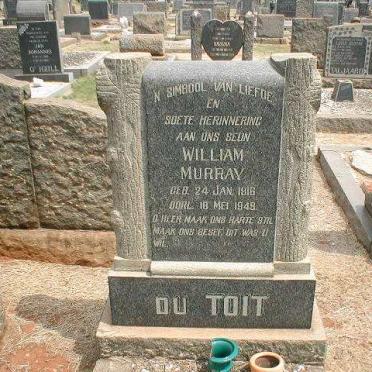 TOIT William Murray, du 1916-1949