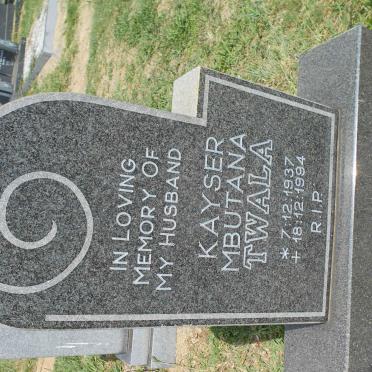 TWALA Kayser Mbutana 1937-1994