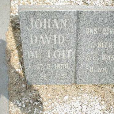 TOIT Johan David, du 1958-1991