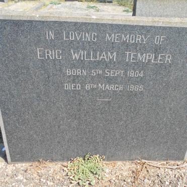 TEMPLER Eric William 1904-1985