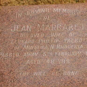 TALBOT Jean Margaret -1957