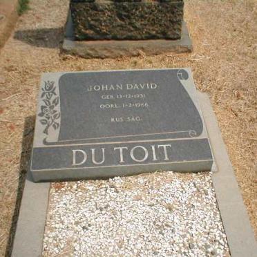 TOIT Johan David, du 1931-1966