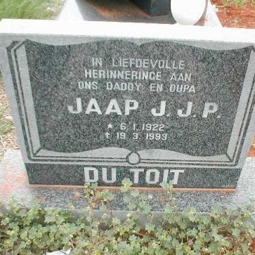 TOIT Jaap J.J.P.,du 1922-1993