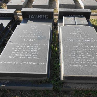 TAUROG Leonard Barnett -1977 &amp; Leah -2002