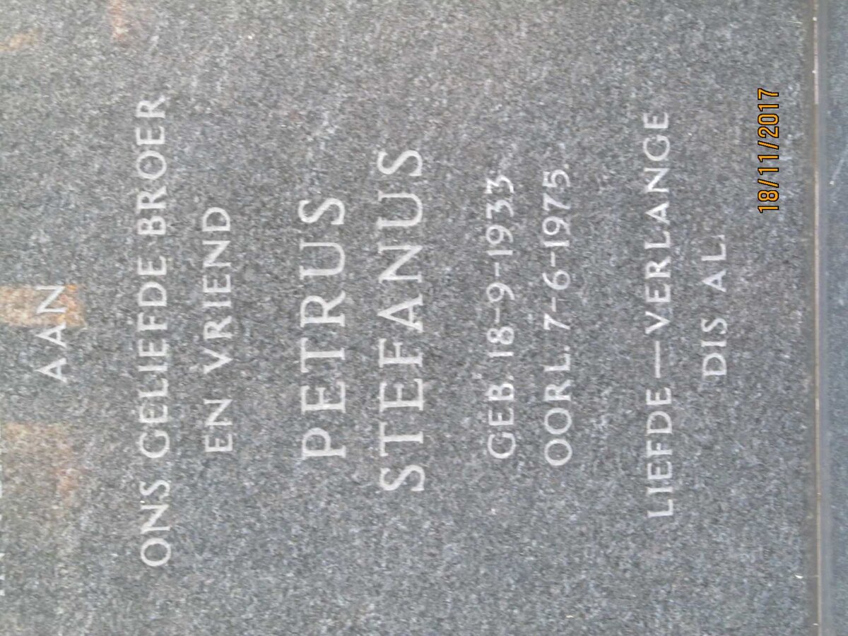 ? Petrus Stefanus 1933-1975