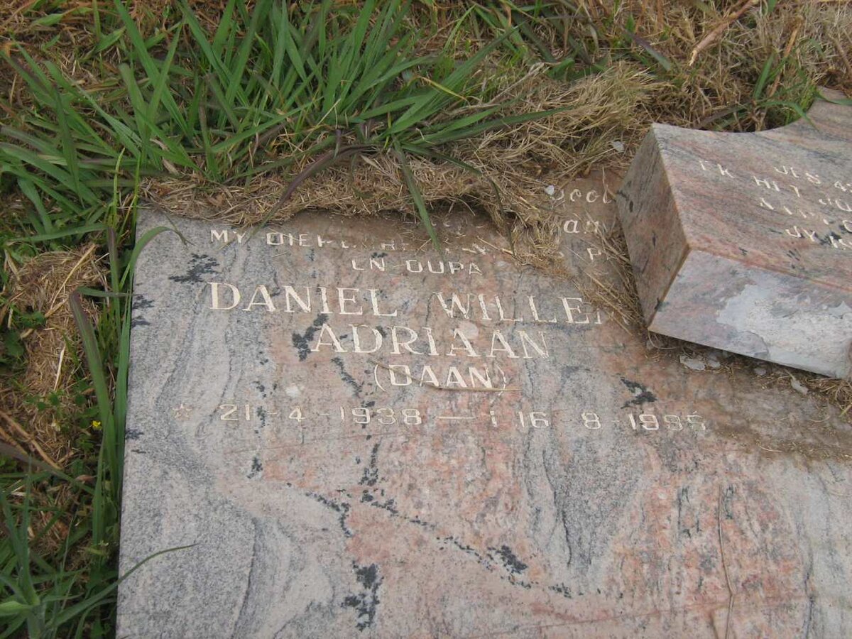 ? Daniel Willem Adriaan 1938-1999