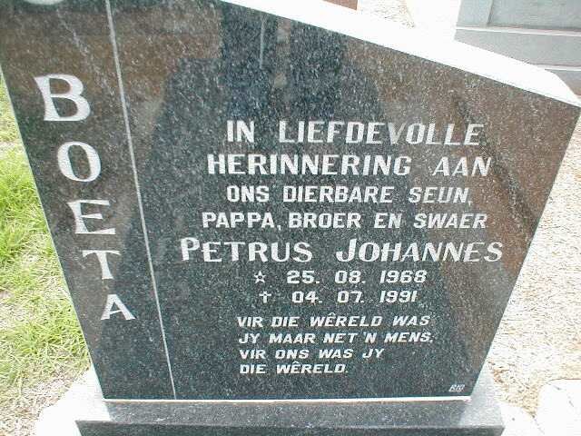 ? Petrus Johannes 1968-1991