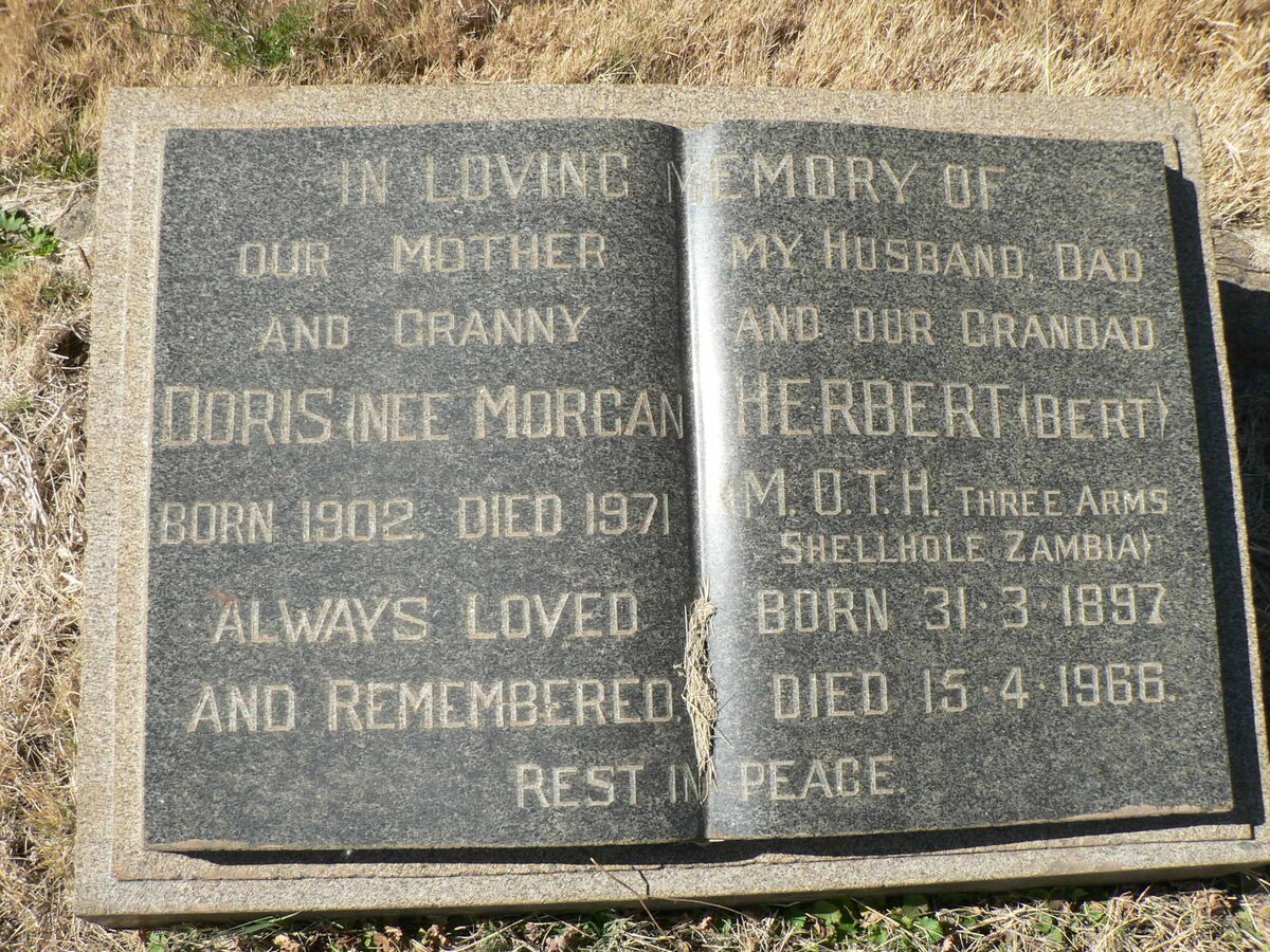 ? Herbert 1897-1966 &amp; Doris MORGAN 1902-1971