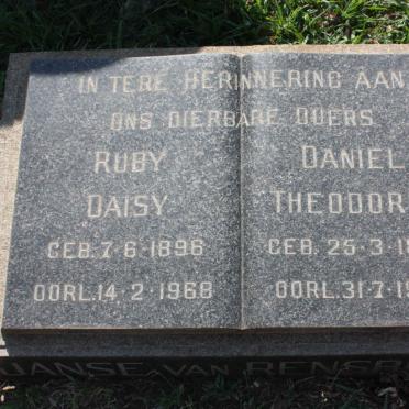 ? Daniel Theodorus 1892-1967 &amp; Ruby Daisy 1896-1968