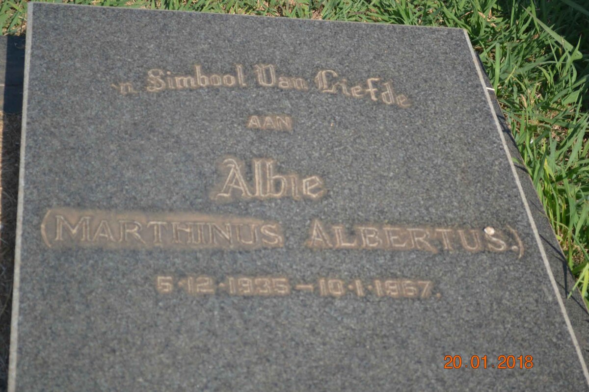 ? Marthinus Albertus 1935-1967