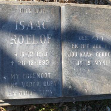 ? Isaac Roelof 1916-1993