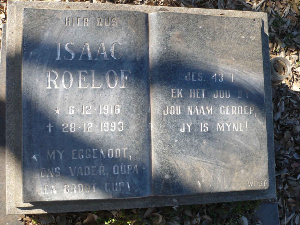 ? Isaac Roelof 1916-1993