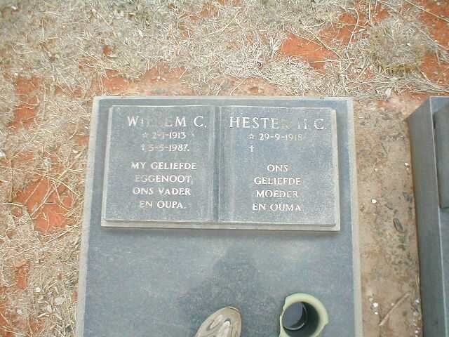 ? Willem C. 1913-1987 &amp; Hester N.C. 1918-