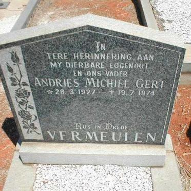 VERMEULEN Andries Michiel Gert 1927-1974