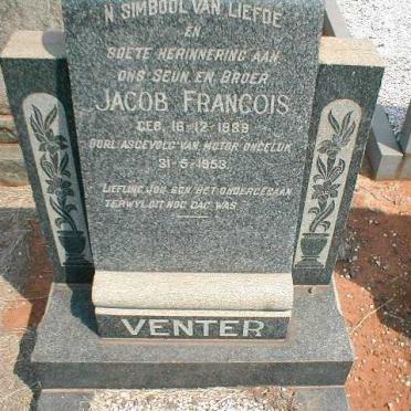 VENTER Jacob Francois 1939-1953