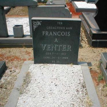 VENTER Francois A. 1913-1984