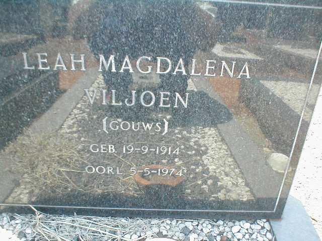 VILJOEN Leah Magdalena nee GOUWS 1914-1974