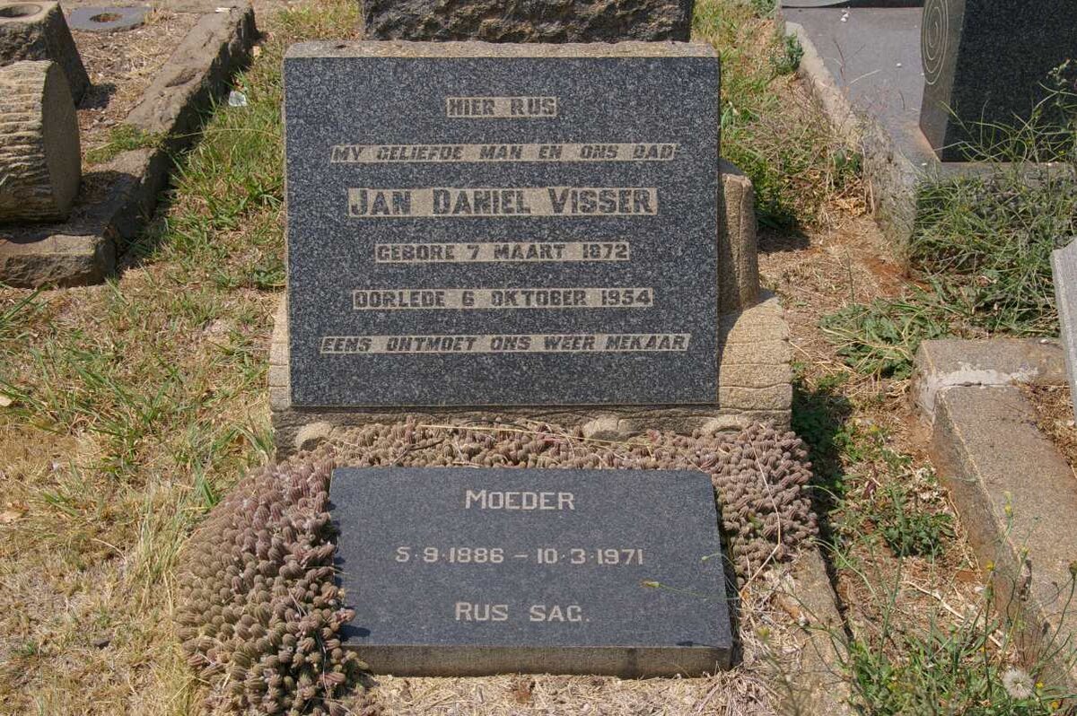 VISSER Jan Daniel 1872-1954 &amp; ? 1886-1971
