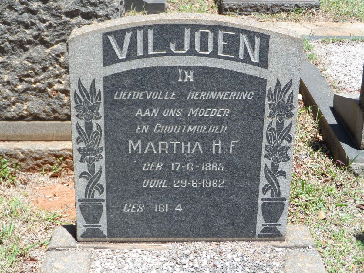 VILJOEN Martha H.E. 1865-1962