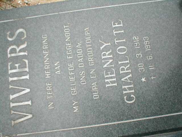 VIVIERS Henry Charlotte 1912-1993