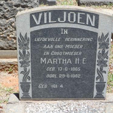 VILJOEN Martha H.E. 1865-1962
