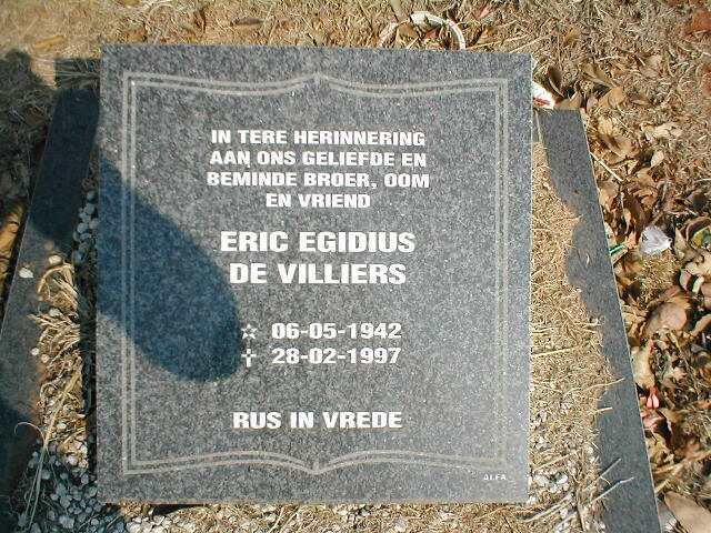 VILLIERS Eric Egidius, de 1942-1997