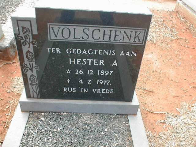 VOLSCHENK Hester A. 1897-1977