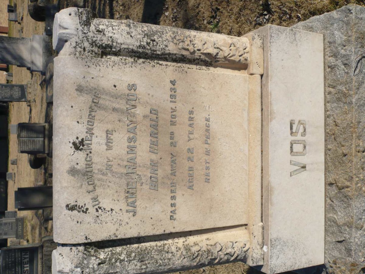 VOS Jane Ramsay nee HERALD -1934