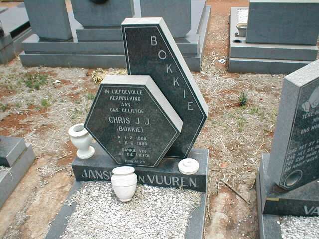 VUUREN Chris J.J., Janse[n] van 1968-1988