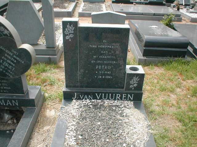 VUUREN Petro, J. van 194?-1980