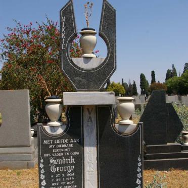 VUUREN Hendrik George, van 1934-1989