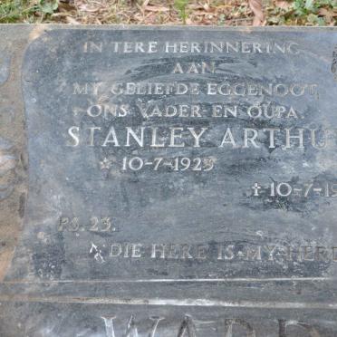 WA? Stanley Arthur 1923-1986