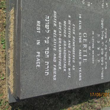 WANER Isaac -1981 &amp; Gertie