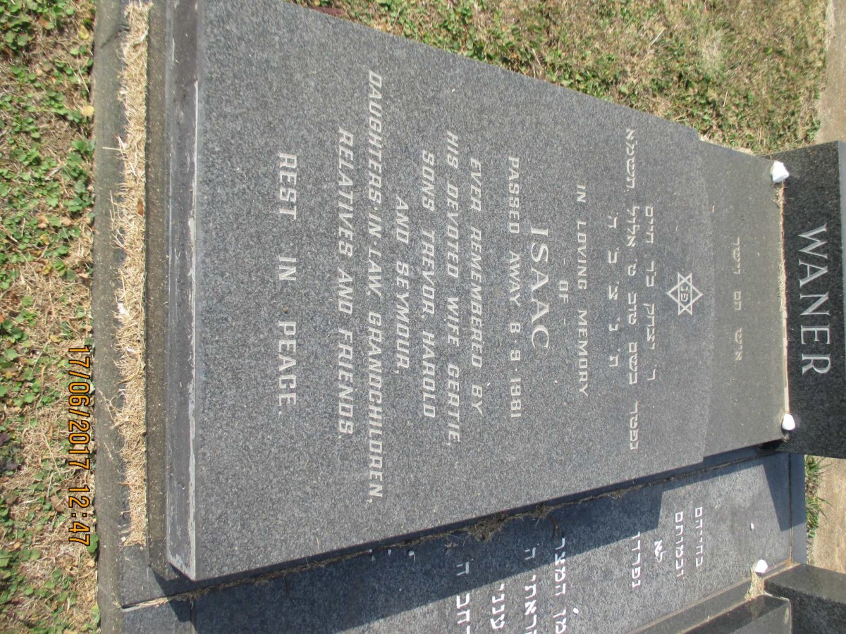 WANER Isaac -1981 &amp; Gertie