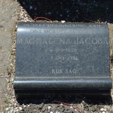 WARD Michael Casparus 1891-1967 &amp; Magdalena Jacoba 1898-1981