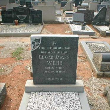 WEBB Edgar James 1917-1968