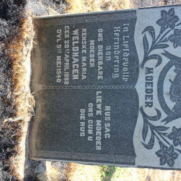 WELDHAGEN Renske Maria 1888-1940