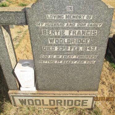 WOOLDRIDGE Bertie Francis -1943