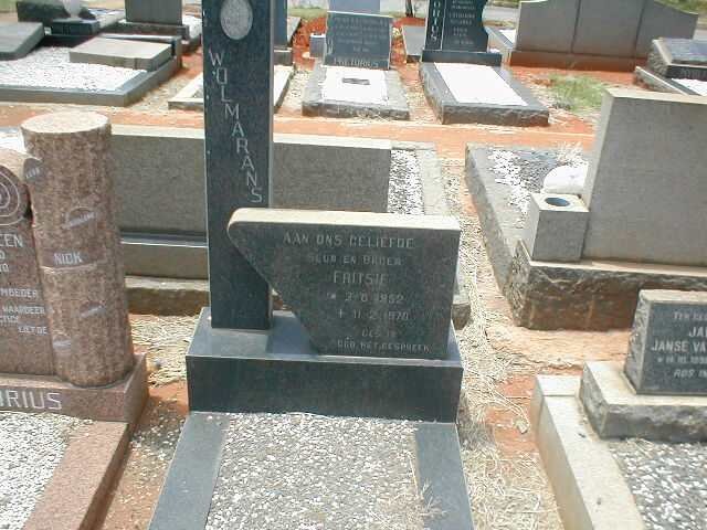 WOLMARANS Fritsie 1952-1970