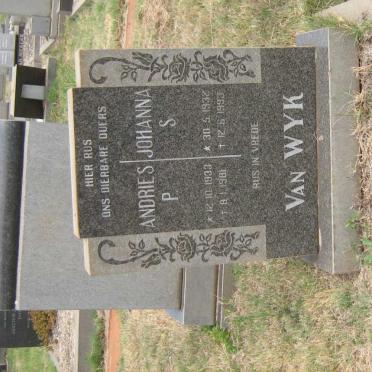 WYK Andries P., van 1933-1981 &amp; Johanna S. 1932-1993