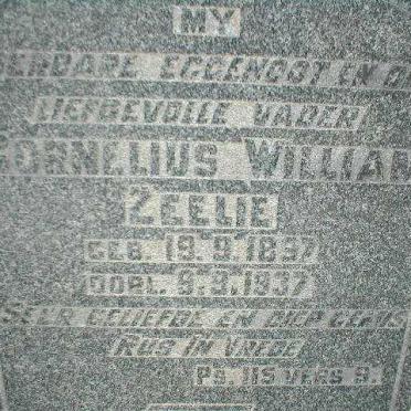 ZEELIE Cornelius William 1897-1937