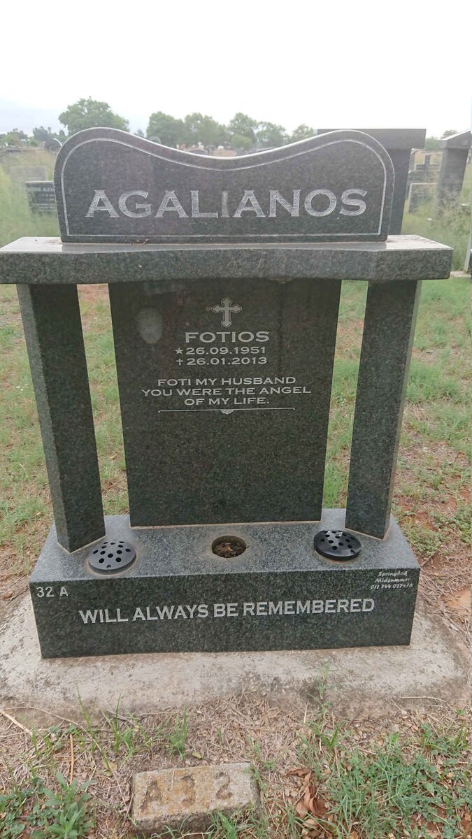 AGALIANOS Fotios 1951-2013