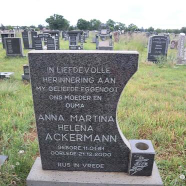 ACKERMANN Anna Martina Helena 1961-2000
