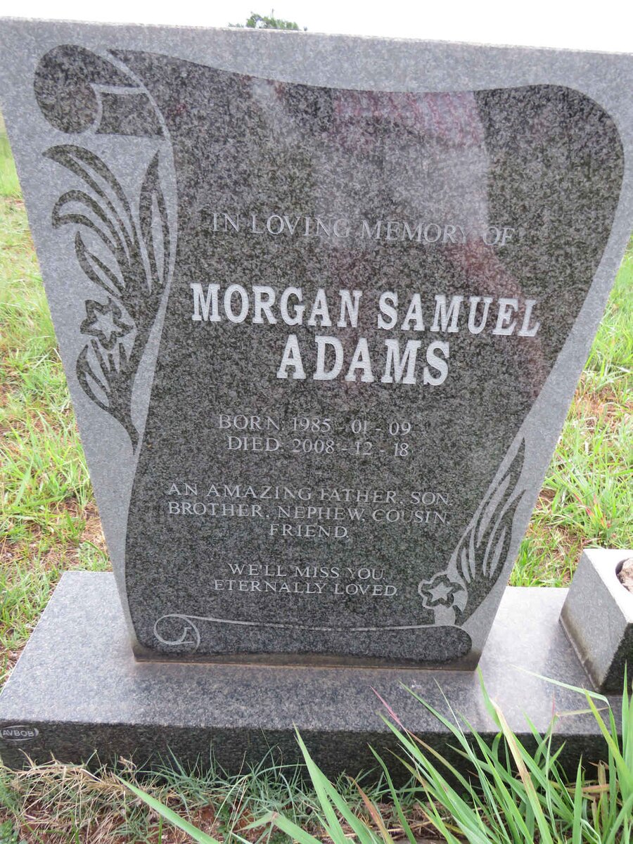 ADAMS Morgan Samuel 1985-2008